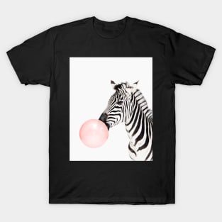 Zebra print, Bubble gum, Nursery art, Zebra wall art, Animal, Kids room, Modern art, Wall decor T-Shirt